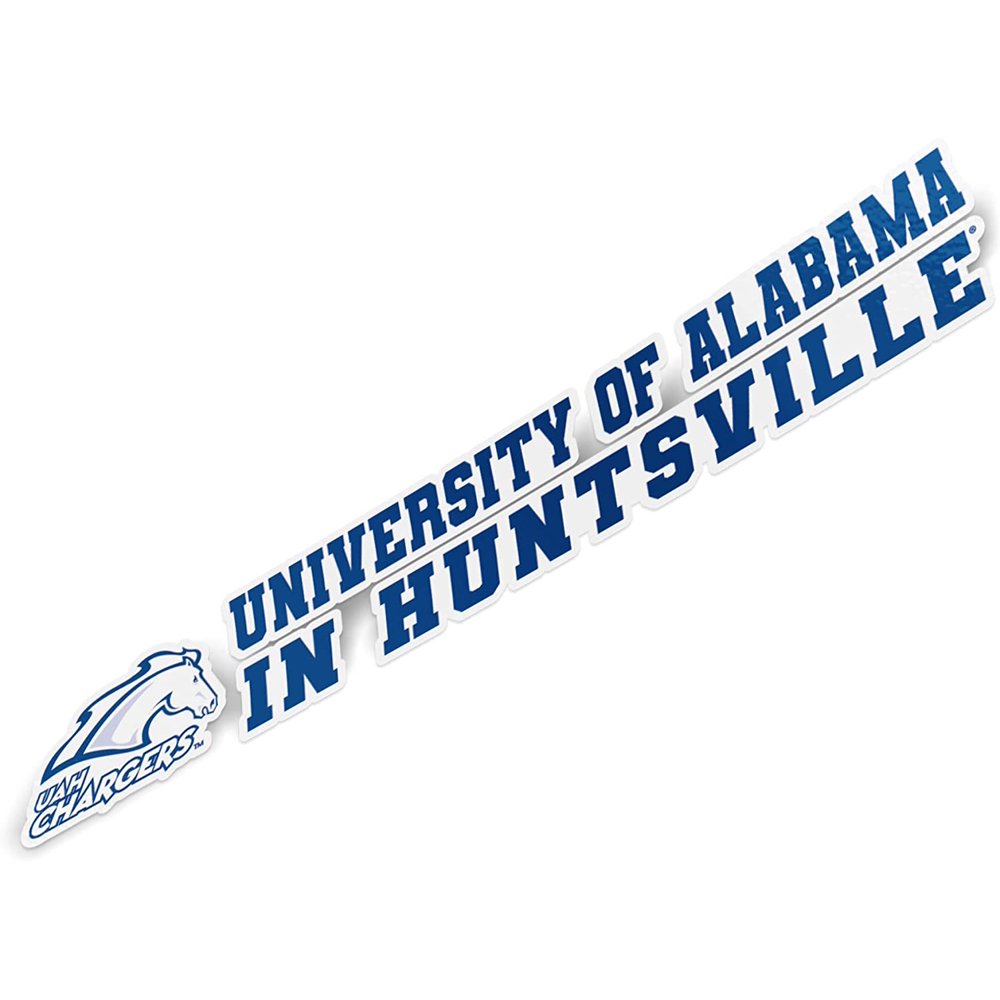 University of Alabama in Huntsville Name and Logo Sticker Vinyl Decal