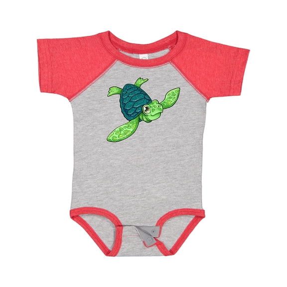 Inktastic Sea Turtle with Swirls Boys or Girls Baby Bodysuit