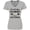 Athletic Heather, variant on Inktastic I'm Not Only a Grammie I'm a Great Grammie with Flowers Women's V-Neck T-Shirt