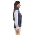 thumbnail image 4 of DEVON & JONES DG797W LADIES' NEWBURY MELANGE FLEECE VEST, 3XL, NAVY HEATHER, 4 of 4