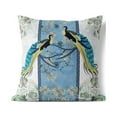 thumbnail image 2 of Enchanted Peacock Indoor/Outdoor Pillow with Removable Cover in White 20x20, 2 of 8