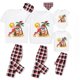 thumbnail image 3 of Pijamas familiares a juego de Navidad en julio, conjuntos de pijamas blancos, 3 of 3