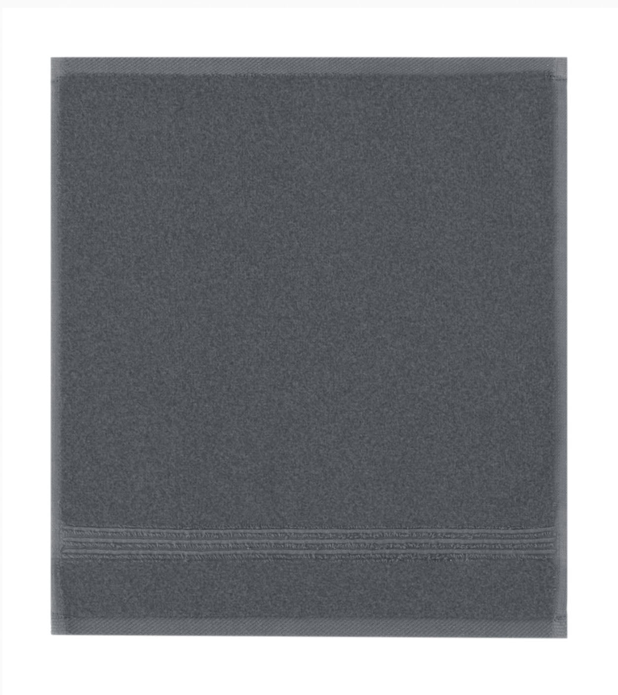 Ozdilek 6-Piece Washcloth Set, 13x13" 100% Turkish Cotton, Lightweight & Quick-Dry, Breathable Face Towels, Soft & Durable Wash Cloths for Daily Use, Gym, Travel, Anthracite Grey