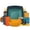 Autumn Multicolor, variant on 16-piece Autumn Multicolor Square Plastic Wheat Straw Dinnerware Set for 4