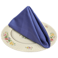 thumbnail image 5 of 12 Pack Cloth Table Napkins / Linens - 50/50 Satin Band 20 Inch x 20 Inch - Royal Blue, 5 of 6