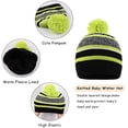 thumbnail image 5 of GRNSHTS Winter Kids Hat Scarf Gloves Set Knit Fleece Lined Beanie Neck Warmer Mittens for Toddler Boys Girls 3-8 Years (Green), 5 of 6