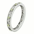thumbnail image 1 of Sterling Silver Stackable Expressions Peridot Ring Size 7, 1 of 3