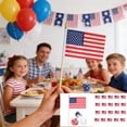 thumbnail image 1 of shyuyusa 20 Piece Mini Hand Waving Flag Set, Lightweight Portable Patriotic Banner for Parade Gathering Celebration Interactive Activity Use, 1 of 8