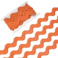 thumbnail image 1 of Ribete Rick Rack, 5 Yardas 30mm / 1.2 Pulgadas Ribete de Flecos de Ondas [Naranja], 1 of 6