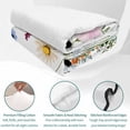 thumbnail image 4 of Full Quilt Set 78''x90'', Spring Floral Lightweight Summer Bedspread Coverlet Set with 2 Pillow Shams, Wildflowers Herbs Summer Botanical Breathable All Season Quilt Bedding for Bedroom/Guest Room, 4 of 9