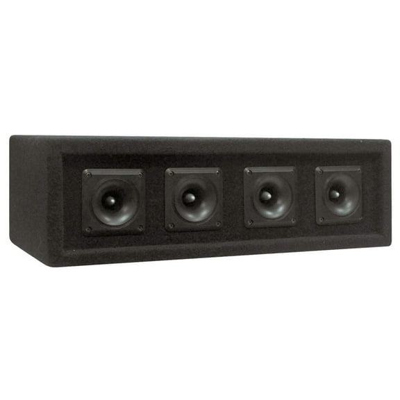 Pyle PAHT4 300 Watt 4 Way DJ Tweeter Speaker Sound System Enclosure Box, Black