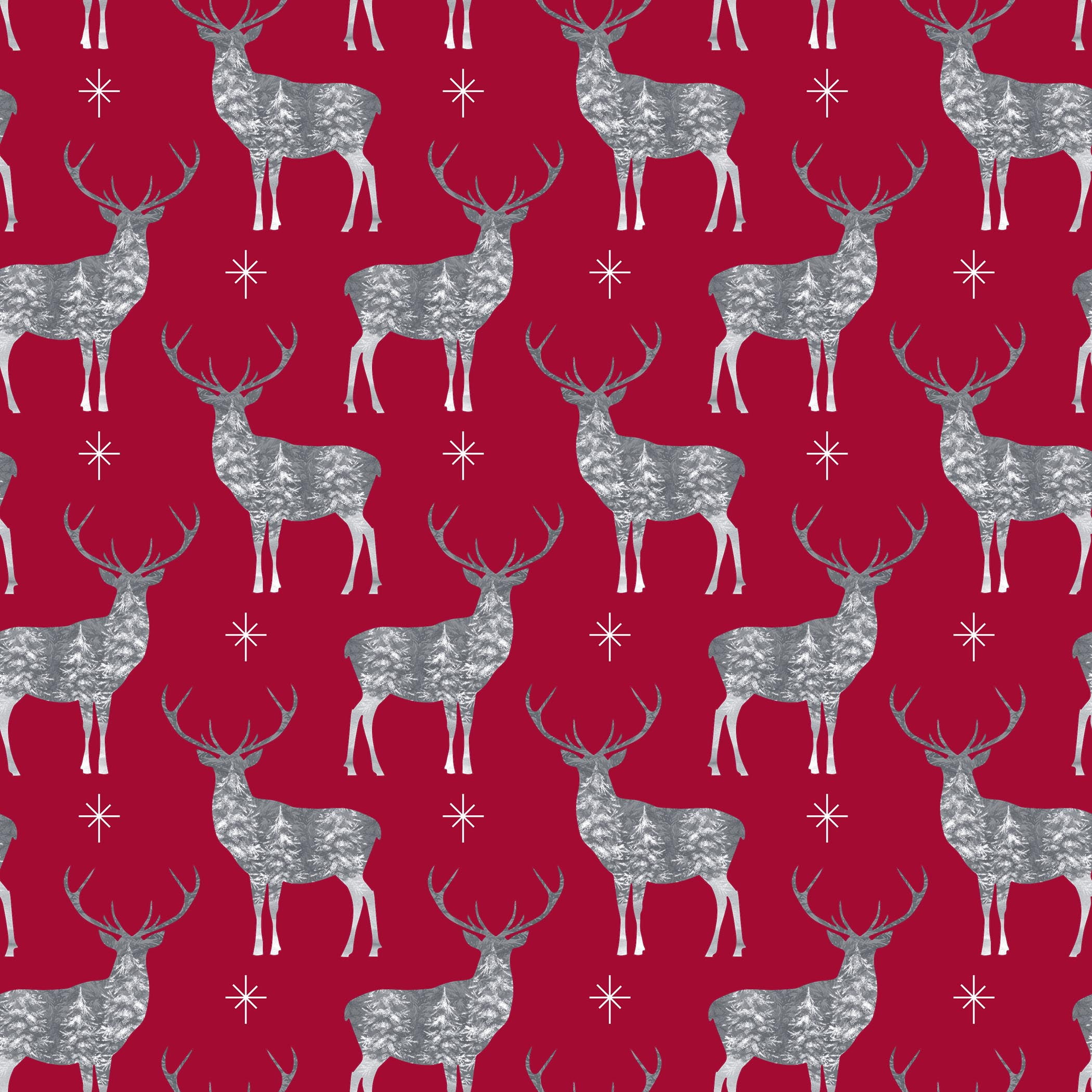 Holiday Time 40in Rustic Red Stag Wrap