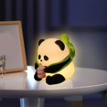 thumbnail image 1 of Lámpara de mesa con viñetas de animales, luz nocturna para habitación de bebé, USB en forma de Panda, luz nocturna de animales para dormitorio, regalo, 1 of 9