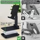 thumbnail image 2 of RV Negro Soporte para teléfono, Soporte Plegable para Tableta Soporte para teléfono móvil para Escritorio Compatible con Samsung iPad Mini iPhone Todos los teléfonos Inteligentes Smartphone Sailing Electrónica, 2 of 5