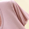 thumbnail image 4 of DuoJiaJ Womens Short Sleeve Top, with Built In Bra Seamless Comfort Tee Pink XXL, 4 of 6