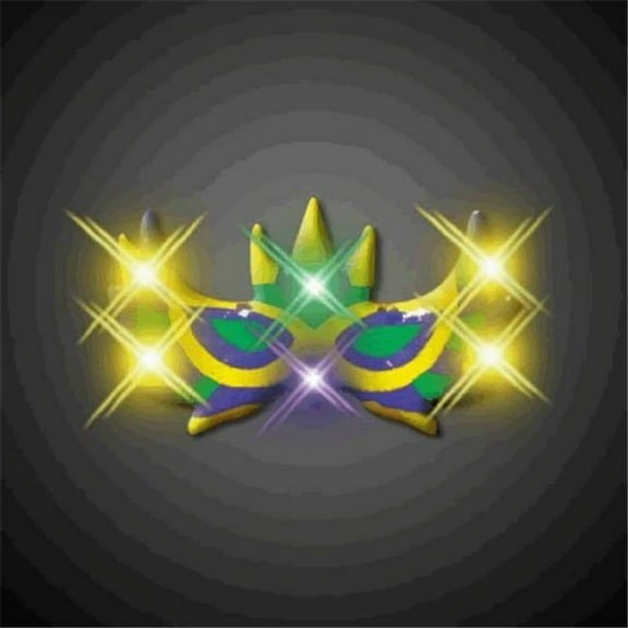 Light Up Mardi Gras Mask