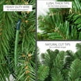 thumbnail image 4 of Red Sleigh Olympia Pine Commercial Grade Pre Lit Christmas Garland with 100 LED Warm White Lights (9’x18”, Garland), 4 of 5
