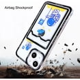 thumbnail image 5 of for iPhone 15 Pro Max Case Clear with Astronaut Design Cute Anime Cool Blue Durable Space Theme Soft TPU Shockproof Protective Aesthetic Women Girly Kids Girl's Phone Cover (Upside Down), 5 of 5