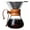 Clear, variant on Topumt Pour Over Coffee Maker with Stainless Steel Filter, Coffee Dripper Brewer & Glass Coffee Pot, High Heat Resistant Decanter