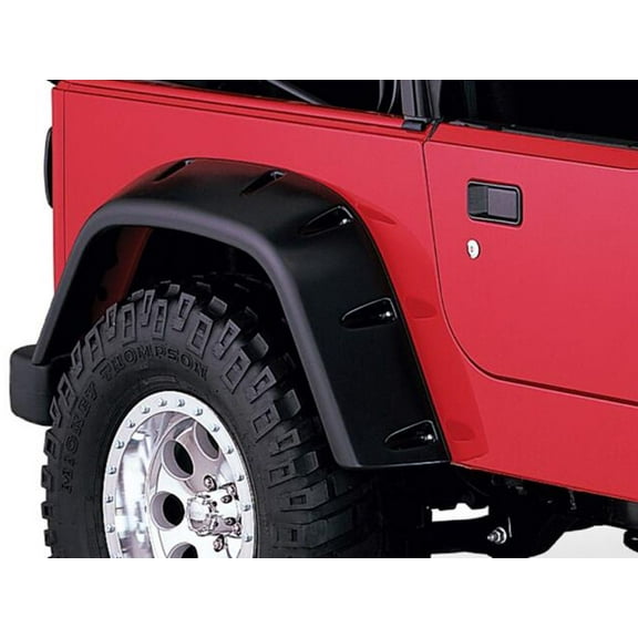 Bushwacker 97-06 Jeep TJ Max Pocket Style Flares 2pc - Black