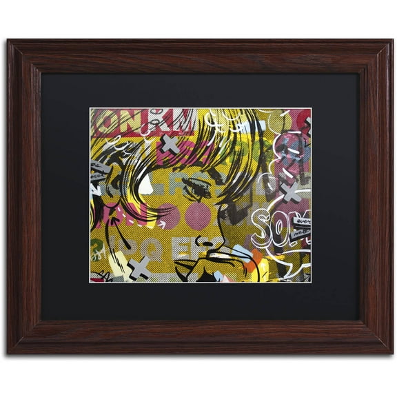 Trademark Fine Art "Every Sometimes" Canvas Art by Dan Monteavaro Black Matte, Wood Frame