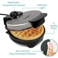 thumbnail image 2 of CucinaPro Belgian Waffle Maker- Non-Stick 7" Waffler Iron w Adjustable Browning Control, 2 of 6