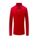 thumbnail image 3 of Blusa y camisa de manga larga con cuello vuelto para hombre, camisa deportiva de color liso con solapa y cremallera, blusa de manga larga con solapa para hombre, 3 of 8