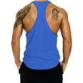 thumbnail image 3 of Men's Gym Tank Tops Y-Back Workout Soft Breathable Muscle Tee Athletic Workout Fitness Vest T-Shirts, 3 of 7