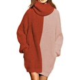 thumbnail image 1 of LAICAIW Robe Chandail Longue Ample à Col Roulé Oversize pour Femmes, 1 of 1