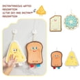 thumbnail image 3 of Korean Cute Cartoon Hand Towel Hanging Bread Cheese Donut Kitchen Quick Drying. R5E8, 3 of 8