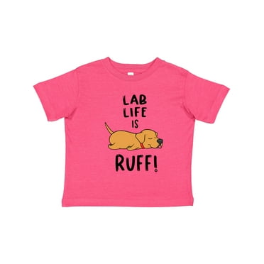 Inktastic Lab Life is Ruff! Yellow Lab Boys or Girls Toddler T-Shirt