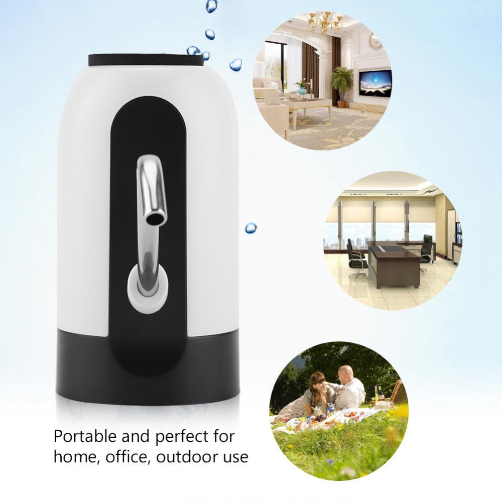 Garosa Portable Water Dispenser,Portable LED Light Bottled Water Pump