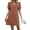 A08 Orange, variant on Mifsaly Puff Sleeve Dress for Women V Neck A Line Mini Dresses Textured Elegant Party Wedding Guest Evening Gowns 2026 M