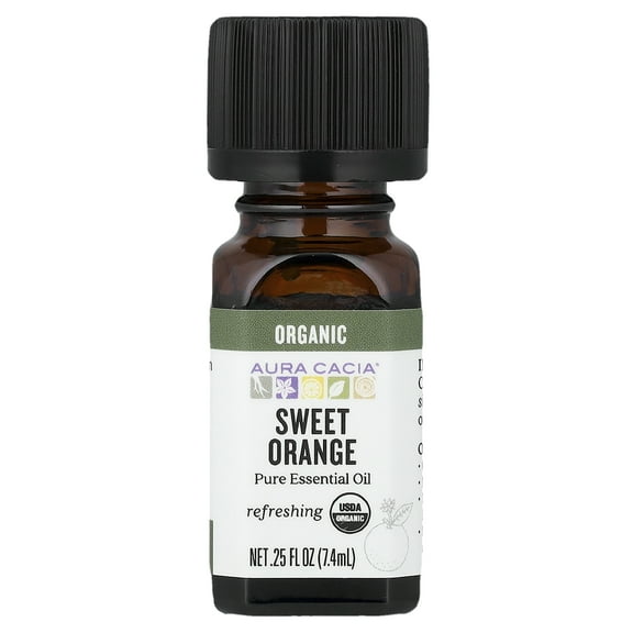Aura Cacia Organic Orange Sweet - .25 oz Essential Oils