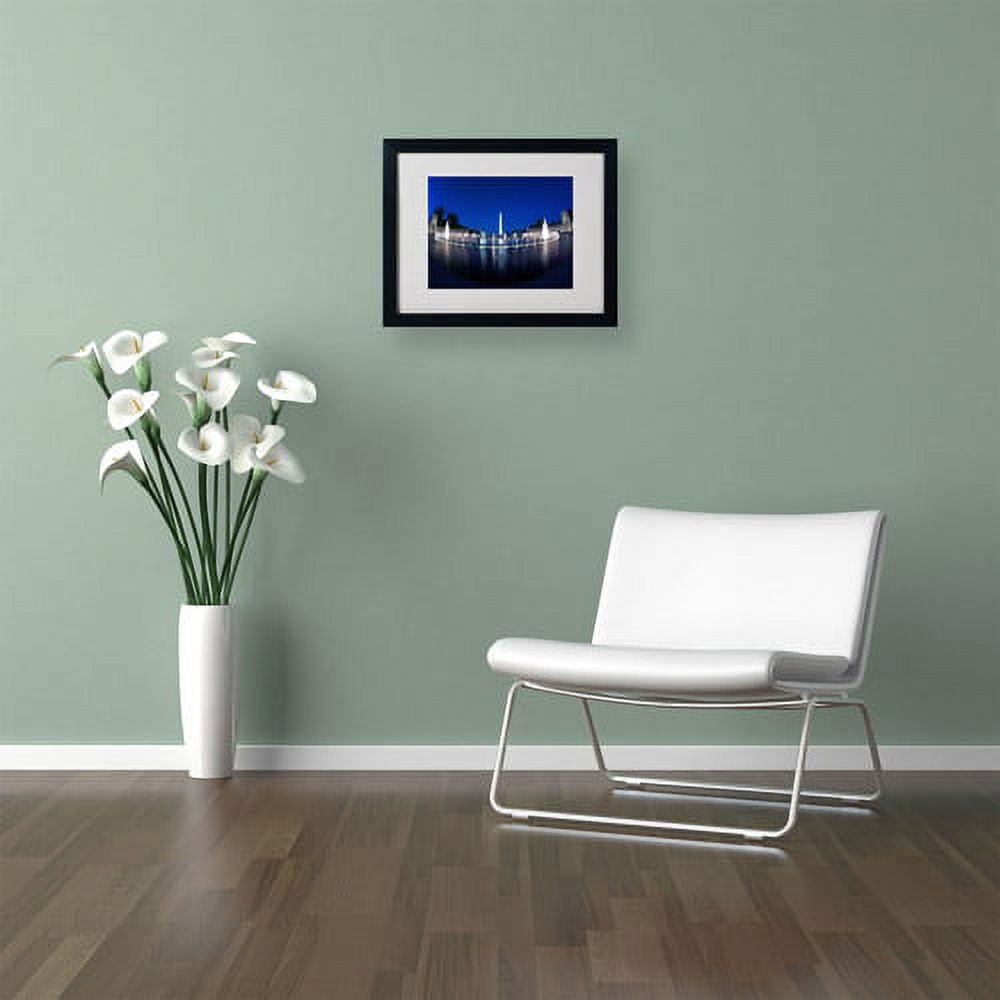 Trademark Fine Art "Twilight" Canvas Art by CATeyes, Black Frame