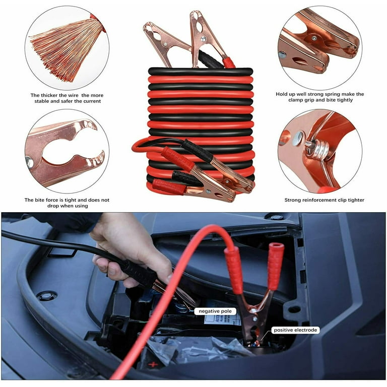 Car Roadside Emergency Kit with Jumper Cables, Auto Vehicle Safety Road  Side Assistance Kits, Winter Car Kit for Women and Men, with Portable Air
