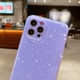 thumbnail image 5 of Cute Glitter Phone Case for iPhone 12 Pro Max 6.7 inch, Sparkly Bling Silicone Slim Bumper Shockproof Protective Cover for Women Girls (Purple), 5 of 13