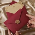 thumbnail image 2 of 10 Pcs Enveloppes de Fenêtre pour Lettres DIY Emballage Cadeau Fait Main Sac Invitation de Mariage Couverture de Carte Texture Lin Enveloppes, 2 of 7