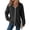 Black -AU23, variant on Nestiefly Zip Up Hoodie Women Waffle Knit Long Sleeve Comfy Hooded Sweatshirt with Pockets Cute Fall Sweatshirts Casual Jacket Sky Blue XL