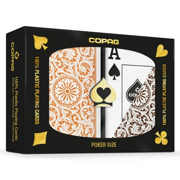 jeux de cartes de cartes de poker en plastique Copag Jumbo Face