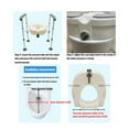 Trilenars Raised Toilet Seat with Handles for Elderly 220LBS, 5Inch