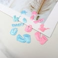 thumbnail image 3 of Decoración de fiesta de cumpleaños, huellas de tela de esponja, baby shower, bautismo de bebé recién nacido, pegatinas de tela, accesorios, 3 of 6