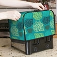 thumbnail image 2 of Toaster Covers 2 Slice, Conch Green Waterproof Bread Machine Cover Fits for Standard 2 Slice Toasters, Home Decor Toaster Protection with Hanging Rope, 2 of 7