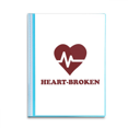 thumbnail image 1 of Heart-broken Injury Fluctuation Book Sheet Protectors Portfolio Binder Folder, 1 of 3