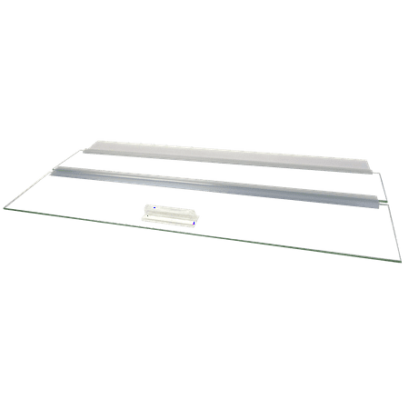 Glass Canopy Two Pieces For 135 Gallon and 150 Gallon High 72" Long x 18" Wide Aquarium Masters Aquariums AM37218-2