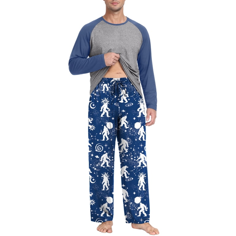 MINTREUS Men's Long Sleeve Pajama Set photo 2