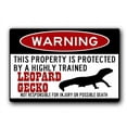 thumbnail image 1 of Leopard Gecko Sign, Funny Metal Signs, Leopard Gecko Gift, Gecko Accessories, Lizard Warning Sign 16" x 12", 1 of 4