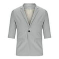thumbnail image 6 of Casual Blazer For Men Qiggri Men's Fashionable Solid Color Lapel Breasted Hanging Pocket Suit Jacket, 6 of 8