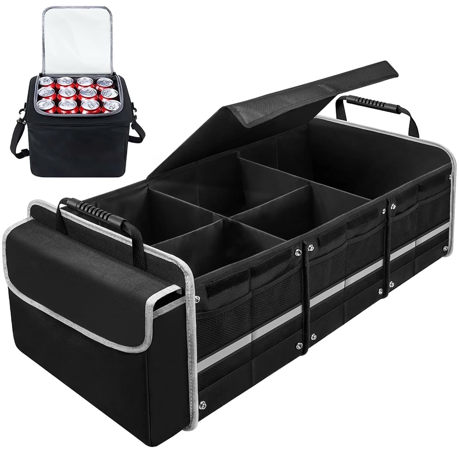 DARZU Kailwokk Collapsible Trunk Organizer with Insulated Bag