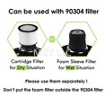 thumbnail image 4 of Paquete de 3 filtros de repuesto con funda de espuma para Shop Vac 90585, 4 of 8